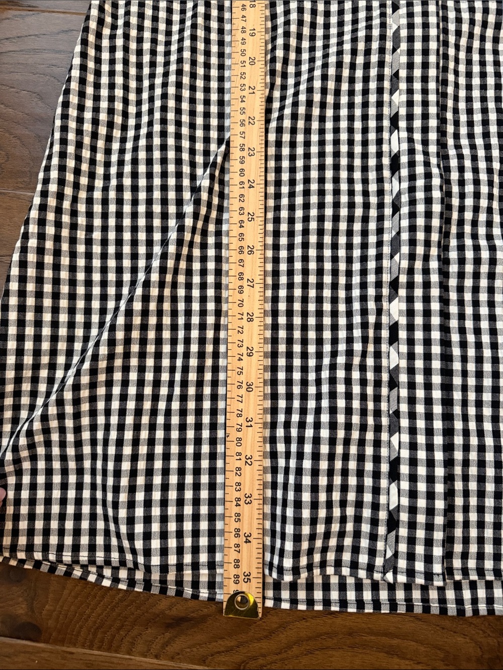 Tanya Taylor Rio Gingham Tie-Waist Shirtdress Black White 4 - Picture 14 of 16